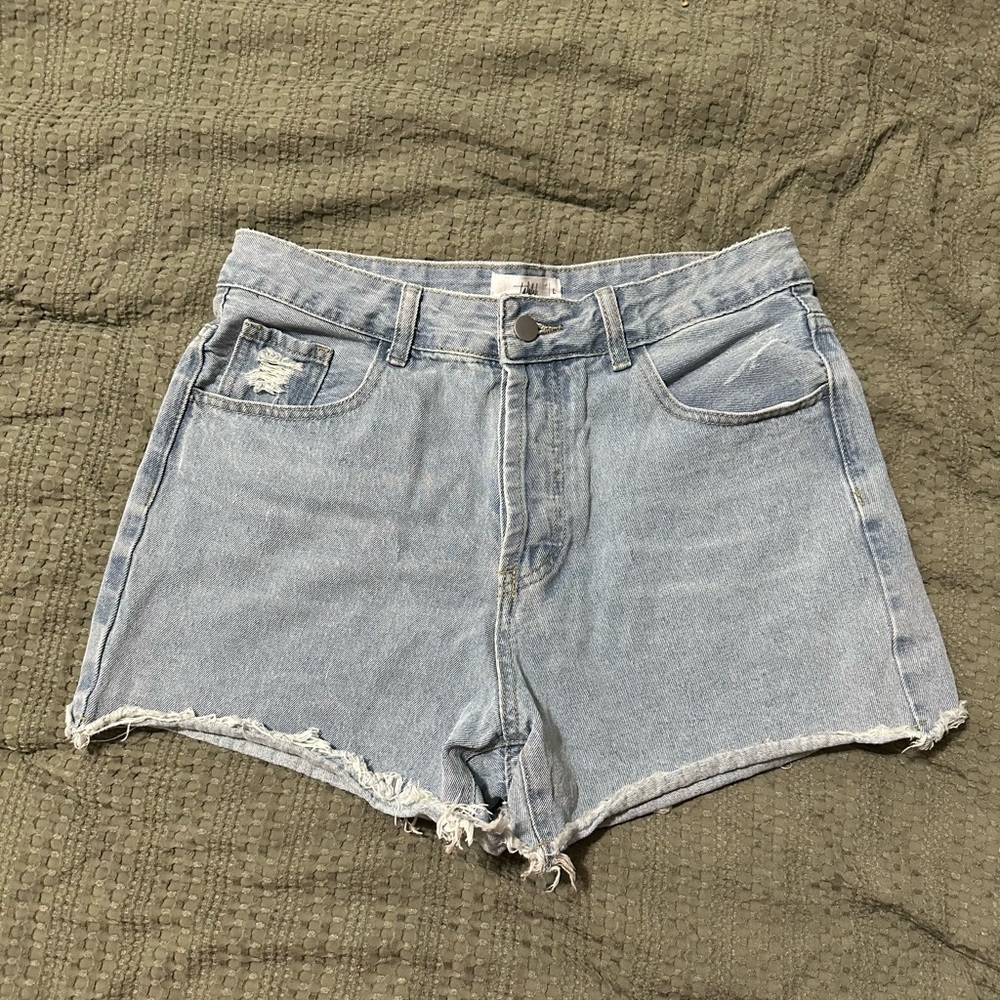 Talulah Light Wash Denim High-Rise Women’s Shorts